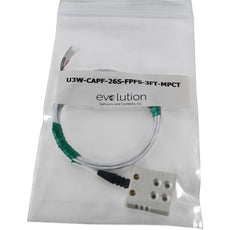 NEW Evolution Sensors U3W-CAPF-26S-FPFS-3FT-MPCT RTD Extension Cable 3 FT Leads
