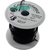 NEW Consolidated 822-0-P 18 AWG Stranded PVC Black Hook Up Wire Spool 200 FT