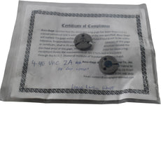 Accu-Gage 4-40 UNC-2A GO NOGO Thread Ring Gage Set Calibration Cert