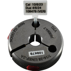 Vermont Gage J468064-7 7/16-28 UNEF 2A SPL NOGO Thread Ring Gage 0.4096 PD