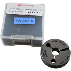 NEW Vermont Gage 361142012 1/2-28 UNEF 2A GO Thread Ring Gage 0.4757 PD
