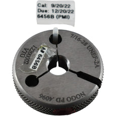 Vermont Gage J468064 7/16-28 UNEF 2A NOGO Thread Ring Gage 0.4096 PD