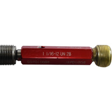 Accu-Gage 1-1/16-12 UN 2B Double End Thread Plug Gage GO 1.0084 HI 1.0158 PD