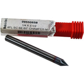 NEW Accupro 09550658 Chamfer Mill 1/4 60 Degree 4 Flute Solid Carbide TiCN