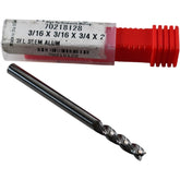 NEW Accupro 70218128 Carbide Square End Mill 3/16 3 Flute Aluminum Milling