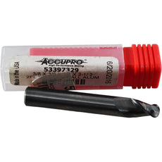 NEW Accupro 53397329 Carbide Ball End Mill 3/8 2 Flute Aluminum Milling