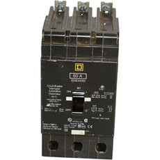 Square D EDB34060 3 Pole 60A 480Y 277V Circuit Breaker Bolt On E Frame