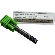 NEW Helical Solutions 44107W HEV-S-50250-W 1/4'' 5 Flute Aplus Carbide End Mill