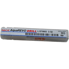 NEW Nachi AquaREVO LIST9863 3/32 Solid Carbide High Performance Jobber Drill Bit