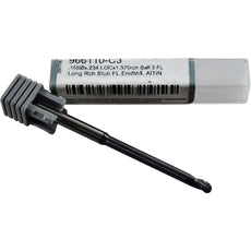 NEW Harvey Tool 966110-C3 3 Flute Carbide Long Reach Ball End Mill 5/32''