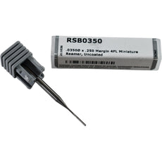 NEW Harvey Tool RSB0350 4 Flute Solid Carbide Miniature Chucking Reamer 0.0350''