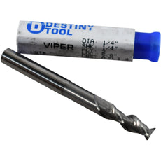 NEW Destiny Tool V21610 Viper Solid Carbide Square End Mill 1/4 Dia 2 Flute