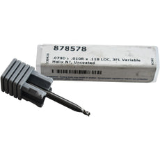 NEW Harvey Tool 878578 Corner Radius End Mill 5/64 Dia 3 Flute Carbide
