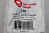NEW Vermont Gage 911213000 Class ZZ Black Guard 0.130 Inch Minus Pin Gage