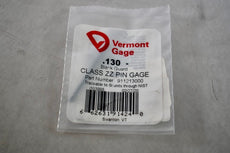 NEW Vermont Gage 911213000 Class ZZ Black Guard 0.130 Inch Minus Pin Gage