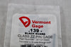 NEW Vermont Gage 911213900 Class ZZ Black Guard 0.139 Inch Minus Pin Gage