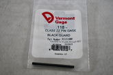 NEW Vermont Gage 911211800 Class ZZ Black Guard 0.118 Inch Minus Pin Gage