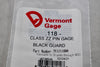 NEW Vermont Gage 911211800 Class ZZ Black Guard 0.118 Inch Minus Pin Gage