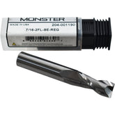NEW Monster Tool 204-001190 7/16 Square End Mill 2 Flute Solid Carbide USA