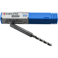 NEW Kyocera SGS 65004 Hi-PerCarb 131N 3.4mm 3 Flute 5xD Solid Carbide Drill USA