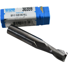 NEW Kyocera SGS 30359 Series 3 15/32 2 Flute Square End Solid Carbide End Mill