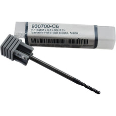 NEW Harvey Tool 930700-C6 Ball End Mill 3 Flute AlTiN-nano Carbide 0.1000