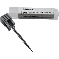 NEW Harvey Tool 888447 Square End Mill 3 Flute Uncoated Carbide 0.0470 3/64