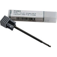 NEW Harvey Tool 33293 Miniature End Mill 3 Flute Square Uncoated 0.0930 3/32
