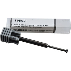 NEW Harvey Tool 19502 Double Angle Shank Cutter 3/16 Dia 90 Deg 4 Flute Carbide