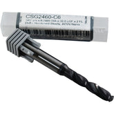 NEW Harvey Tool CSG2460-C6 2Fl Hardened Steel Drill Bit 6.248mm AlTiN Carbide