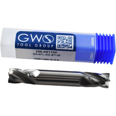 NEW GWS Tool Group 236-001100 Square End Mill 3/8 Dia 9/16 LOC 4 Flute Carbide