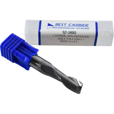 NEW Best Carbide 521-24063 Universal Square End Mill 13/32 Dia 1'' LOC 2 Flute