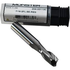 NEW Monster Tool 204-001190 Square End Mill 7/16 Dia 1'' LOC 2 Flute Carbide