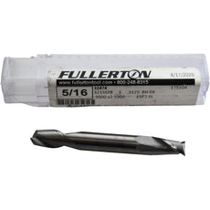 NEW Fullerton 32474 5/16 Carbide 2 Flute End Mill Double End Stub Square End
