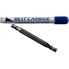 NEW Best Carbide 534-41563 5/32'' Double End 4 Flute Stub Carbide End Mill