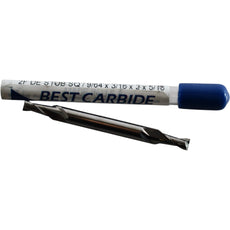 NEW Best Carbide 534-21406 9/64'' Double End 2 Flute Stub Carbide End Mill