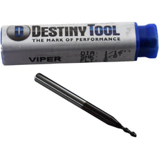 NEW Destiny Tool Viper V20402S Carbide Square End Mill 1/16 Dia 2 Flute 1/8 Shk