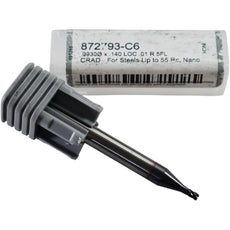 NEW Harvey Tool 872793-C6 Carbide End Mill - .0930'' Dia. - 5 Flute - 1/4'' Shank