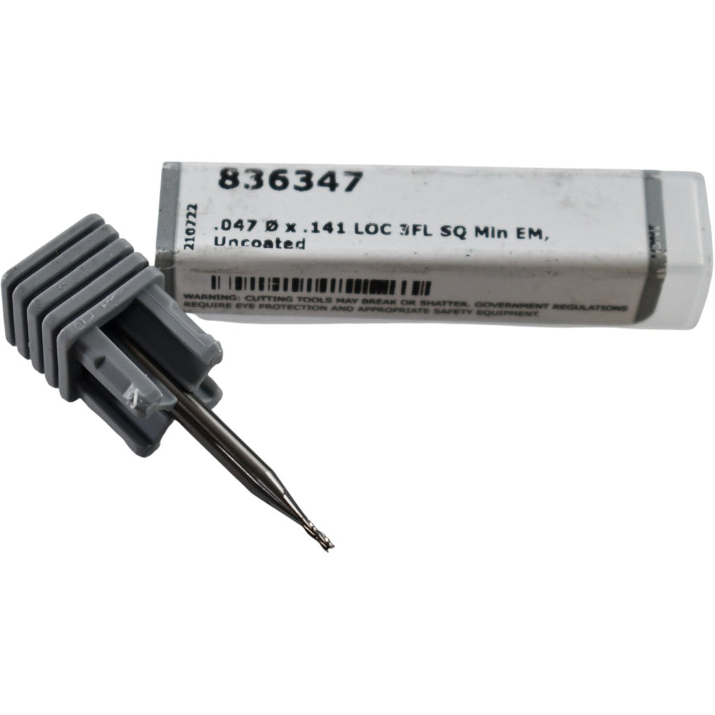 NEW Harvey Tool 836347 Carbide End Mill - .0470'' Dia. - 3 Flute - 1/8'' Shank