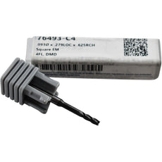 NEW Harvey Tool 76493-C4 Carbide End Mill - .093'' Dia. - 4 Flute - Amorphous Diamond