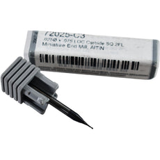 NEW Harvey Tool 72025-C3 Carbide Miniature End Mill - .0250'' Dia. - 2 Flute - AlTiN