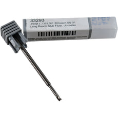 NEW Harvey Tool 33293 Long Reach Square End Mill 3FL .0930 DIA .500 RCH