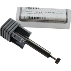 NEW Harvey Tool 986195 Carbide Square Deep Keyseat Cutter 6FL 1/4'' DIA 1/8'' W Uncoated