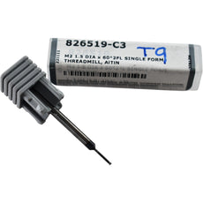 NEW Harvey Tool 826519-C3 Single Form Metric Thread Mill 2FL M2 AlTiN Coated
