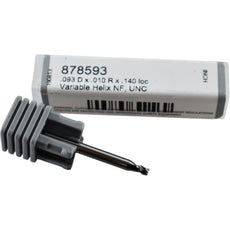 NEW Harvey Tool 878593 Variable Helix Corner Radius End Mill 3FL .0930 DIA .140 LOC Uncoated