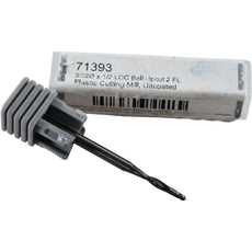 NEW Harvey Tool 71393 Ball Upcut End Mill for Plastic 2FL 3/32'' DIA 1/2'' LOC Uncoated