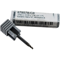NEW Harvey Tool 878578-C8 Variable Helix Corner Radius End Mill 3FL 5/64'' DIA .118'' LOC TiB2 Coated