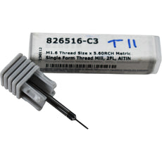 NEW Harvey Tool 826516-C3 M1.6 Single Form Thread Mill 2FL 1.16mm DIA AlTiN