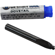 NEW Destiny Tool BEN16DT193 Solid Carbide 66� Dovetail End Mill 2FL 1/4'' DIA 2'' OAL