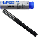 NEW Destiny Tool V31616S Viper Solid Carbide 3 Flute End Mill 1/4 2 1/2 OAL